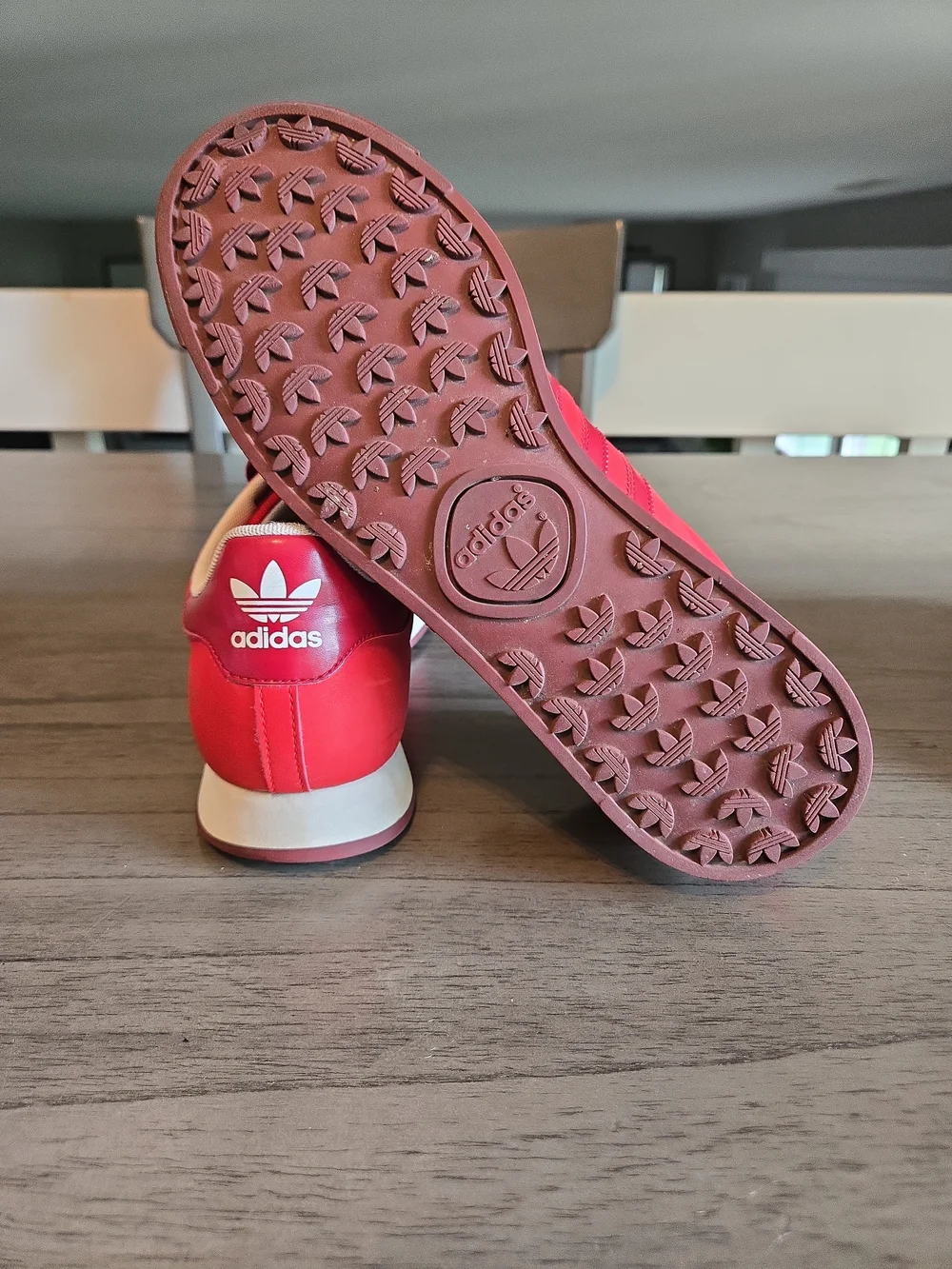 Adidas Samoa Mens Red Retro Sneaker